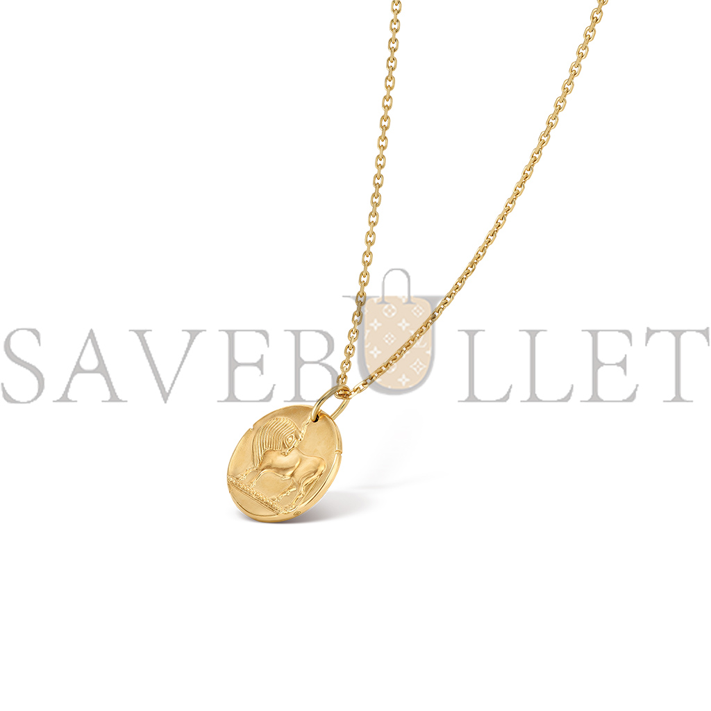 V*N CL*F arpels zodiaque medal tauri (taurus) - yellow gold  vcarp7ss00